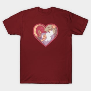 Heart Rat: Hooded Tan T-Shirt